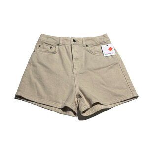 O'Neill Shorts Women's Eisley Denim‎ Size 27 Cream Rib Cage 3.5" SP4408014 NEW